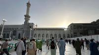 Puncak haji akan dimulai dengan pemberangkatan jemaah haji ke Arafah pada 8 Zulhijjah 1446 Hijriah atau bertepatan dengan 4 Juni 2025. (Foto oleh AFP)