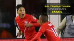 Brasil pulang lebih cepat akibat gol kontroversial Raul Ruidiaz, striker Peru pada menit ke-75.
