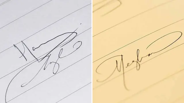 [Bintang] Tanda Tangan Meghan Markle