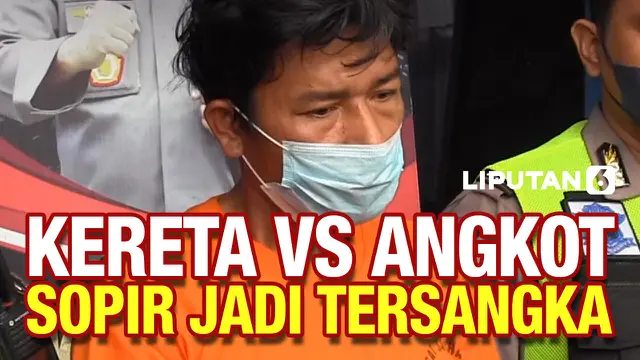 VIDEO: Terobos Perlintasan KA, Sopir Angkot Medan Positif Sabu dan Jadi Tersangka
