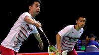 Ganda putra Indonesia, Kevin Sanjaya Sukamuljo/Marcus Fernaldi Gideon. (PBSI)