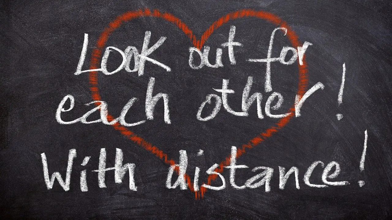 Ilustrasi Social Distancing
