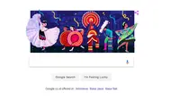 Google turut merayakan ulang tahun ke-100 Amalia Hernandez melalui Google Doodle, Selasa (19/9/2017) (Sumber: Homepage Google)