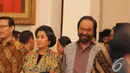 Surya Paloh ikut menghadiri acara pelantikan Kabinet Kerja Jokowi-JK di Istana Negara, Jakarta, Senin (27/10/2014). (Liputan6.com/Herman Zakharia)