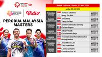 Nonton Live Streaming Malaysia Masters 2026: Round of 16, Eksklusif di Vidio!