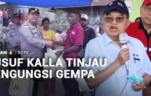 Jusuf Kalla Tinjau Pengungsi Gempa