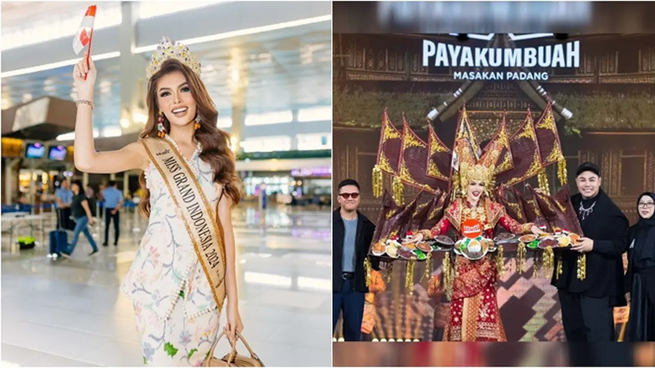 6 Potret Unik Kostum ala RM Padang Dipakai Nova Liana Miss Grand Indonesia 2024