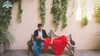 Potret kemesraan Raisa - Hamish Daud saat bulan madu ke Italia. [sumber: instagram]