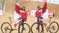 Zaenal Fanani dan Muhammad Ihza merayakan kemenangan di SEA Games 2021 (dok PB ISSI)