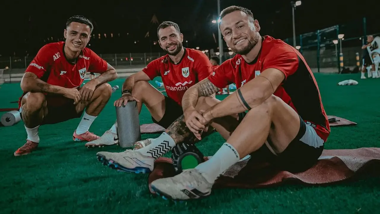 Jordi Amat, Eliano Reijnders, dan Marc Klok - Timnas Indonesia
