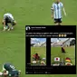 Seorang warganet melalui akun Twitter @kevinpramudya_ mengunggah video Kamaludin, bocah asal Thailand, yang berhasil prediksi kemenangan Saudi Arabia vs Argentina di Piala Dunia 2022. (AP Photo/ Luca Bruno)