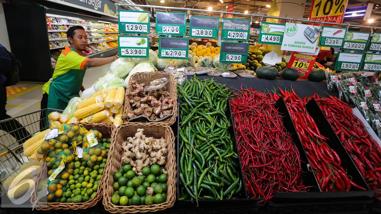 Awal bulan puasa, Sayur Mayur di Supermarket Ikut Naik
