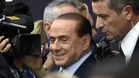 Presiden Kehormatan AC Milan, Silvio Berlusconi. (AFP/Gerard Julien)