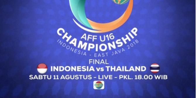 VIDEO: Saksikan Laga Final Timnas Indonesia U-16 Vs Thailand di Indosiar