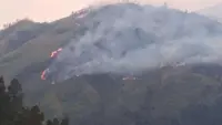 Kebakaran hutan dan lahan (karhutla) di kawasan Gunung Arjuno-Ringgit, Jawa Timur, terus meluas hingga mendekati permukiman warga.