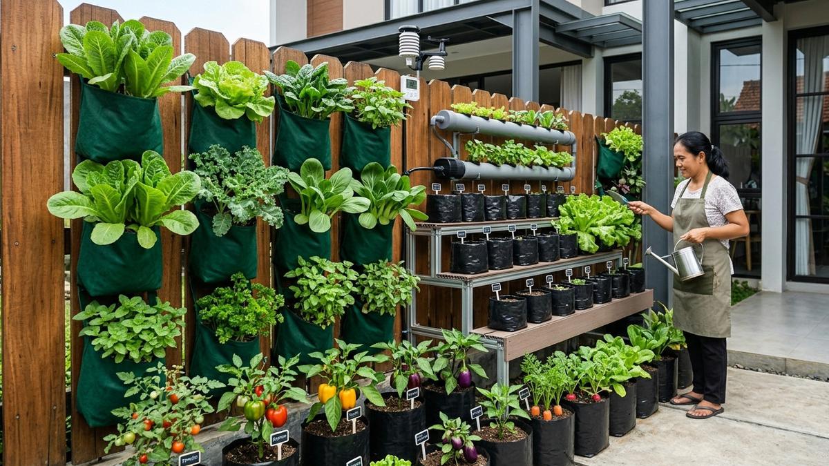 5 Model Kebun Sayur Modern dengan Polybag yang Cocok untuk Lahan Sempit
