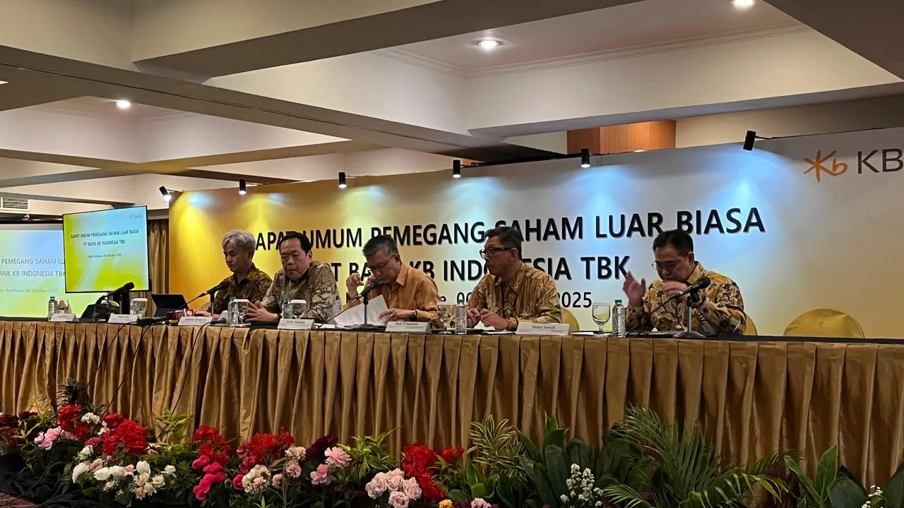 RUPSLB PT Bank KB Bukopin Tbk atau KB Bank (BBKP), Senin (6/10/2025). (Liputan6.com/Gagas)