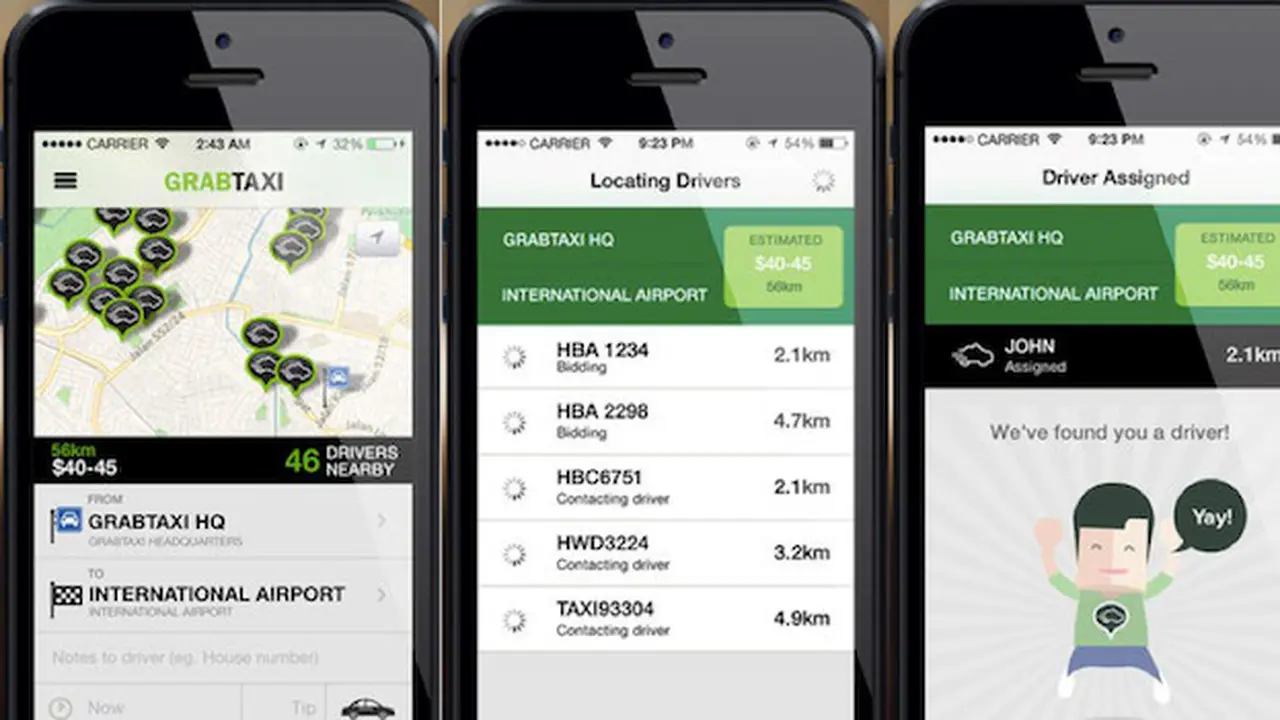 Untung Supir Taksi Naik Sejak Pakai Aplikasi GrabTaxi