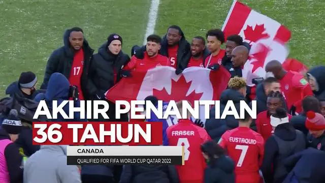 VIDEO: Selebrasi Timnas Kanada Usai Memastikan Lolos ke Piala Dunia 2022