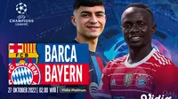 Link Live Streaming Liga Champions : Barcelona vs Nayern Munchen di Vidio, Kamis 27 Oktober 2022. (Sumber : dok. vidio.com)