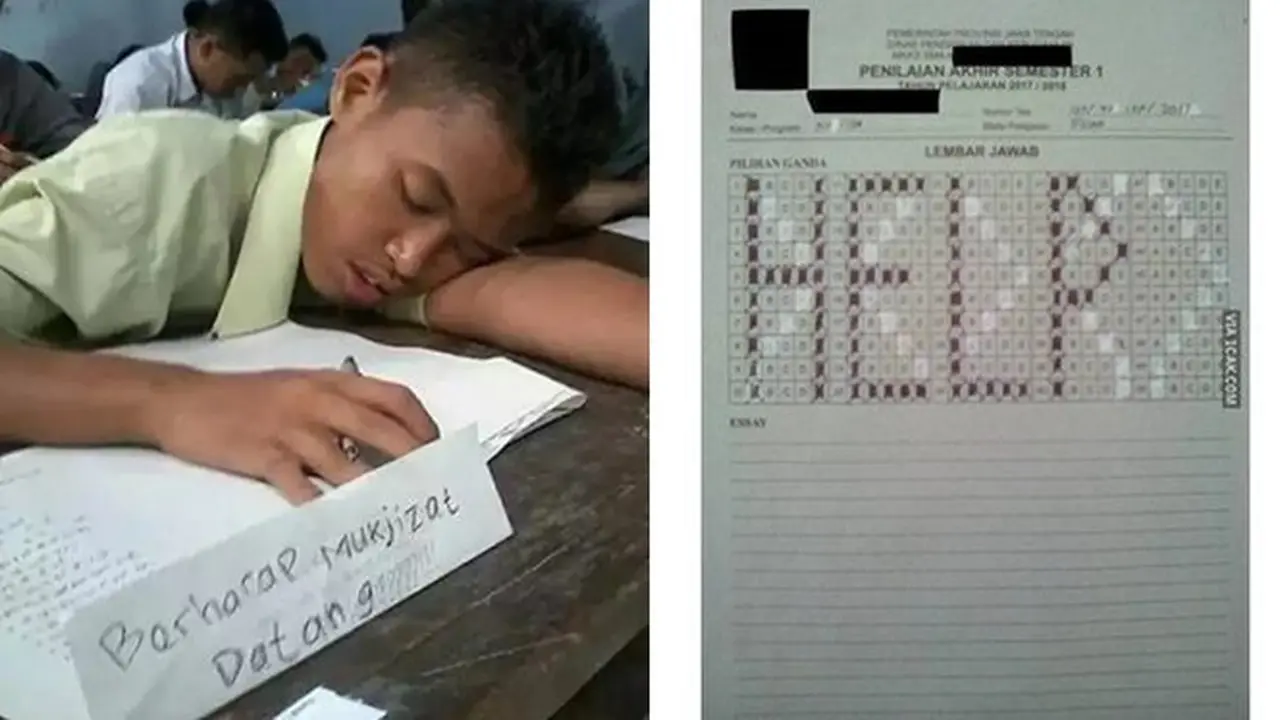 6 Aksi Nyeleneh Murid Saat Ujian Ini Bikin Geleng Kepala