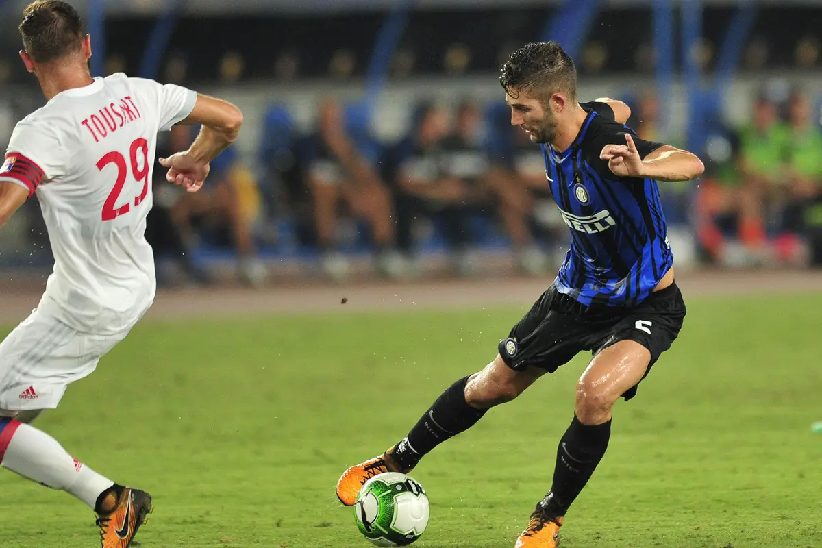 FOTO: Gol Stevan Jovetic Antar Inter Milan Bungkam Lyon