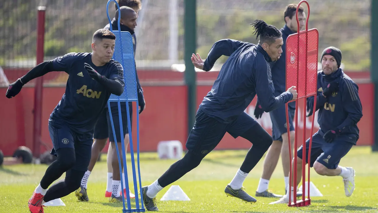 Latihan Manchester United Vs Barcelona