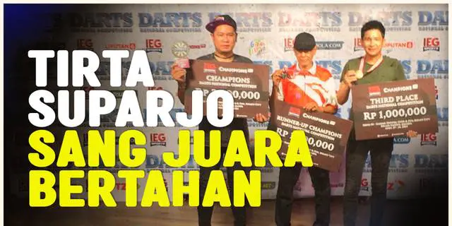 VIDEO: Tirta Suparjo Berhasil Pertahankan Gelar Juara di Darts National Competition Series 2