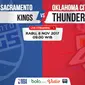 Jadwal NBA, Sacramento Kings Vs Oklahoma City Thunder. (Bola.com/Dody Iryawan)