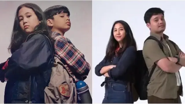 8 Potret Pose Artis saat Remake Foto Lawas, Gayanya Mirip Banget