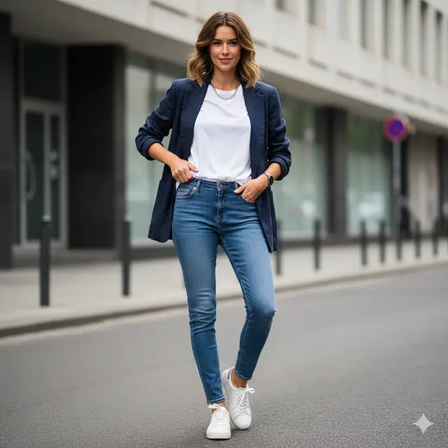 Contoh Atasan Padu Padan dengan Celana Jeans