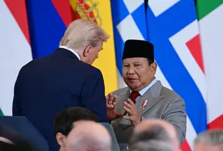 Momen akrab Presiden Prabowo dan Donald Trump (Dok: Biro Pers)