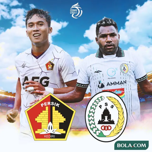 Ilustrasi - Mohammad Khanafi: Persik Kediri, Ricky Cawor: PSS Sleman
