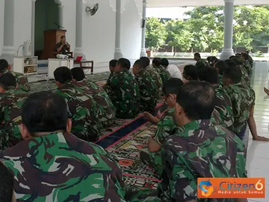 Prajurit Kobangdikal Ikuti Siraman Rohani  