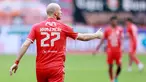 Pemain Persija Jakarta, Michael Krmencik, saat melawan Arema FC pada laga BRI Liga 1 di Stadion Patriot Candrabhaga, Bekasi, Minggu (12/2/2023). Pengalaman membela klub elite Eropa membuat Michael Krmencik sangat diharapkan menjadi mesin gol bagi Persija. (Bola.com/M Iqbal Ichsan)