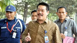 Agus Santoso mengaku sudah menyerahkan delapan Laporan Hasil Analisis (LHA) kepada KPK, Jakarta, Selasa (9/9/2014) (Liputan6.com/Panji Diksana)