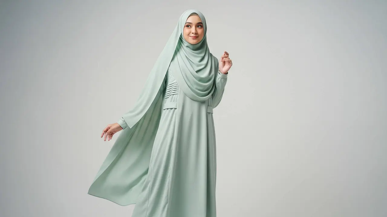 Model Set Tunik Polos dengan Celana Kulot untuk Baju Lebaran Simpel