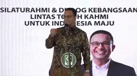 Bakal calon presiden (capres) yang didukung oleh tiga partai politik yaitu NasDem, PKS, dan Demokrat di Pilpres 2024, Anies Baswedan  dalam acara silaturahmi dan dialog kebangsaan lintas tokoh KAHMI untuk Indonesia Maju. (Foto tangkapan  layar siaran YouTube Kahmi Jaya Official).