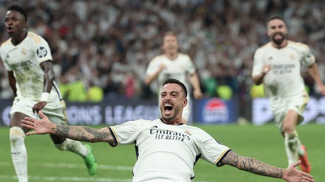 Joselu mencetak gol penentu saat Real Madrid melawan Bayern Munchen di Liga Champions
