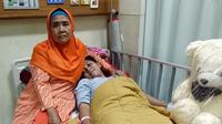 Posisi jarum pentul yang tertelan pelajar di Sumedang kini berada dekat paru-paru. Si pelajar pun meminta bantuan Jokowi. (Liputan6.com/Huyogo Simbolon)