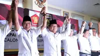 Petinggi Gerindra dan PKS usai pendeklarasian dukung Prabowo Subianto sebagai Capres dalam Pilpres 2014. Jakarta, Sabtu (17/5/2014) (liputan6.com/Johan Tallo)