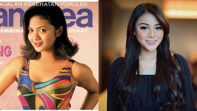 6 Beda Gaya Foto Remaja Krisdayanti dan Aurel Hermansyah, Bak Pinang Dibelah Dua