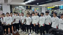 Para pemain dan ofisial Timnas Indonesia U-20 tiba di Bandara Soekarno-Hatta, Tangerang, Banten, Selasa (8/9/2026). (Bola.com/Hery Kurniawan)