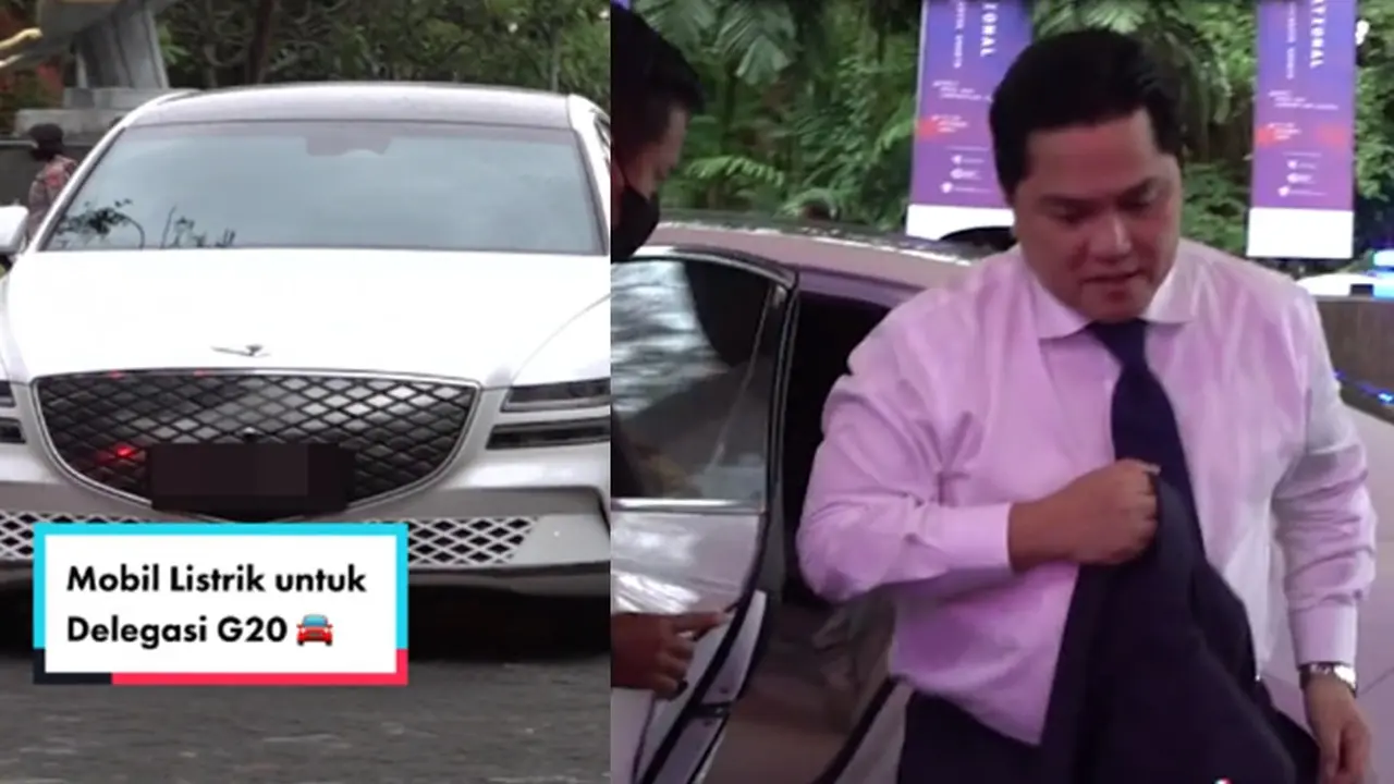 Erick Thohir Pamer Mobil Listrik (TikTok/@erick.thohir)