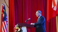 PM China Li Qiang dalam kunjungannya ke Kuala Lumpur, Malaysia, pada Kamis (20/6/2024). (Dok. Kementerian Informasi Malaysia via AP)