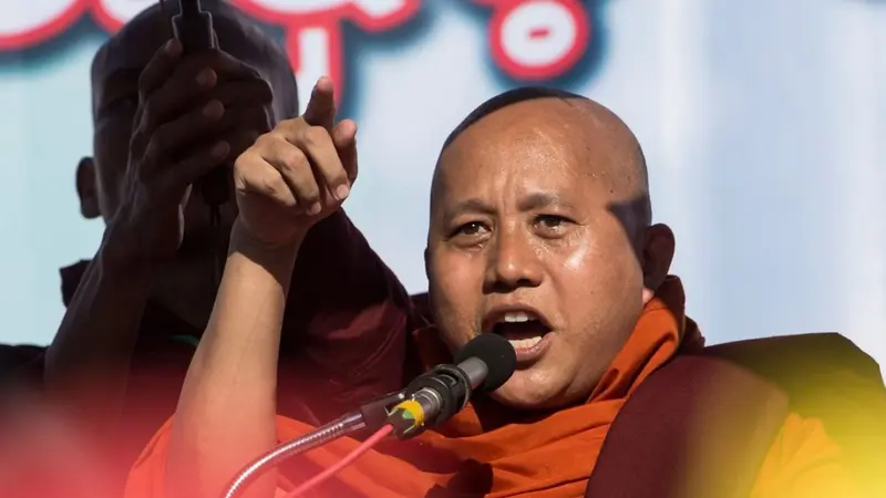 Biksu Buddha Wirathu. (AFP)