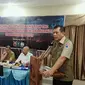 Kepala BNPB Letjen Doni Monardo dalam arahannya di posko Satgas Siaga Darurat Karhutla Riau. (Liputan6.com/M Syukur)