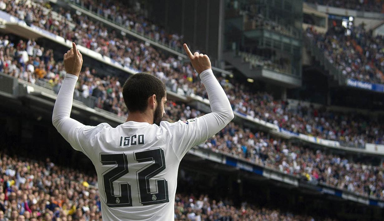 Sementara Isco kurang berpengaruh bagi Real Madrid karena tertutup oleh kebintangan Cristiano Ronaldo dan juga Gareth Bale. (AFP/Curto De La Torre)
