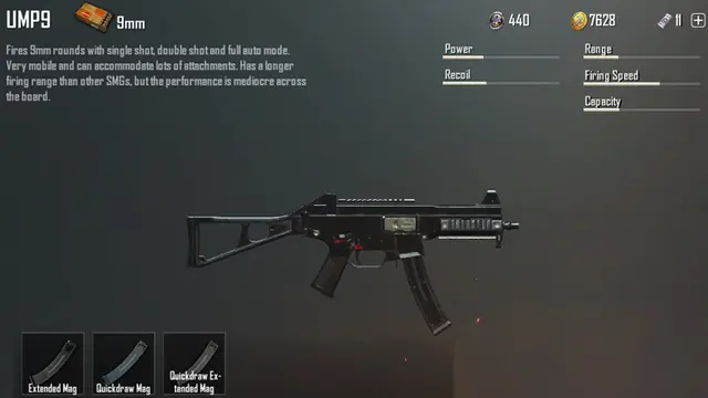 Senjata UMP 9 di PUBG Mobile. (PUBG)