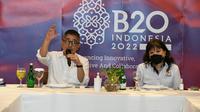 Ketua B20 Shinta Kamdani dan Ketua Umum Kadin Indonesia Arsjad Rasjid.